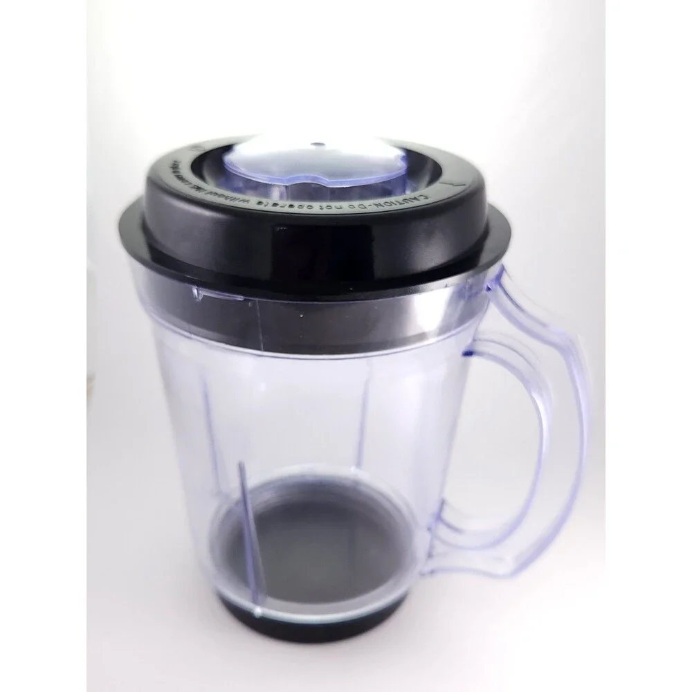 Magic Bullet MB1001 Replacement 32oz Blender Pitcher Jar Lid Insert Clear Black